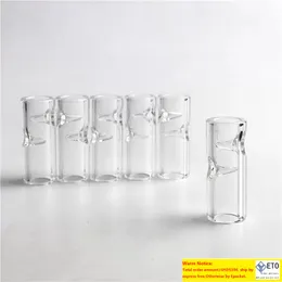 Nytt stort glasfiltertips med klart Pyrex -glas 2mm tjocka tips för tobakshållare Rolling Paper Cigarettrökning