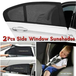 2x Car Sun Chade Windows Wysoka jakość Auto Auto Anti Mosquito Sunshade Siatka Zatrywa UV Protector