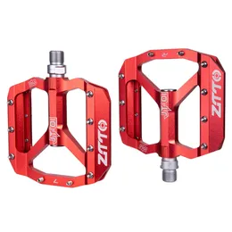 Bike Pedals ZTTO MTB Road Bike Sealed Pedals Anti-slip Bearings Cyling Pedal Ultralight CNC Cycling Part Alloy DH XC Hollow Du System 0208