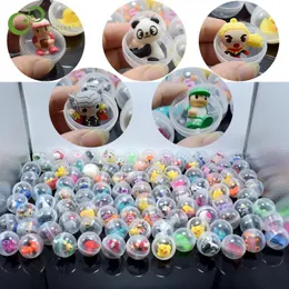 Andra leksaker 10 20st 32mm GACHA Mixed Doll Transparent Ball Surprise Eggsule Model Puppets For Kids Playground DDJ 230209