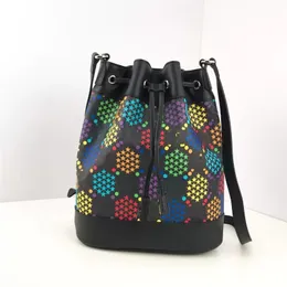 Designer Luxury bags Bucket Bag Psychedelic Print Coated Canvas Medium 598149 Shoulder Handbag Bundle pocket Tote Bags Womens Crossbody Fashion Style