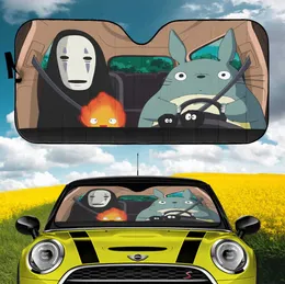 Totoro e No Face Ghibli Car Shades Auto Sundes