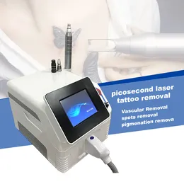 Macchine per la rimozione del tatuaggio 532Nm 1064Nm Pico Laser Picosecond Sbiancamento della pelle più efficace Q Switch Pico Nd Yag Laser Rimozione del tatuaggio