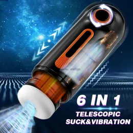 Frauen G-Strings Vagina 4in1 Automatische Teleskop-Saug-Vibrations-Masturbatoren für Männer Pussy-Vaginas für Männer Real Blowjob Sex Masturbator Adult Extender G-Spot