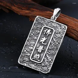 Anhänger Halsketten Edelstahl Amulett Buddha Halskette Mode Männer Religion Chinesischen Stil Avalokitesvara Schmuck