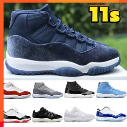 2023 Outdoor TOP OG Midnight navy velvet 11 11s scarpe da basket Cool Grey cherry 25th Anniversary pure violet 72-10 Concord Bred pantone legend blu uomo donna