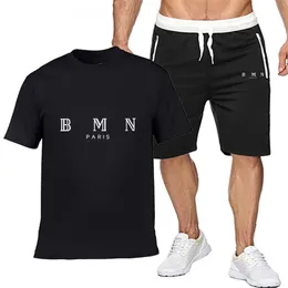 Men's Tracksuits t-shirt suit letter street casual wear print breathable summer suit top shorts T-shirt outdoor sports Asian size S-3XL suit sportswear quality suit