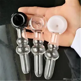 GOUD ROKE POT GLASS BONGS Tillbehör, glasrökrör Färgglada mini Multi-färgade handledningar Bästa skedglasrör