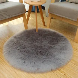 Carpets 30 30CM Artificial Sheepskin Rug Chair Cover Bedroom Mat Wool Warm Hairy Carpet Seat Textil Fur Area Rugs 11 Colors