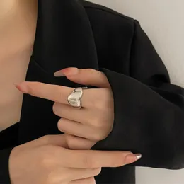 Serce miłosne pierścionki dla kobiet ze stali nierdzewnej srebrne kolorowe picie Pierścień ślubna Pierścienie estetyczna biżuteria rocznica Bague femme