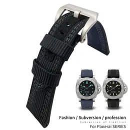 26mm Hight Quality Nylon Fabric New Style Watch Band For Pam985 Stainless Steel Pin Clasp Needle Buckle Waterproof Strap For Men F250q
