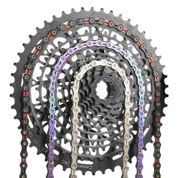 Kedjor Sumc Bike Chain Corente 8V 9V 10V 11V 13V CADENA 12 Velocidades MTB Half Hollow 116 126 Links Road Bicycle Ultralight 0210