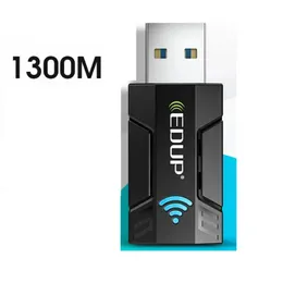 EDUP EP-AC1689 EP-1689GS 1300MBPPS MINI USB WIFI ADAPTERデュアルバンドWiFiネットワークカード5G/2.4GHzワイヤレスAC USBアダプターPCデスクトップラップトップWin11