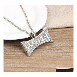 펜던트 목걸이 힙합 보석 래퍼 남성용 남성을위한 Esskeetit Beautif Women 목걸이 Mens DH Drop Delivery Pendants DH963