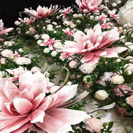 Dekorativa blommor 80 cm Simulering Magnolia Flower Head Artificial Large Foam Fake For Wedding Bakgrund Wall Home Garden Decor Display