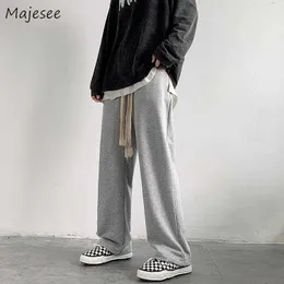 Men's Pants M-8XL Men Designer Casual Drstring Teens Dynamic Streetwear Trousers Simply Baggy All-match Students Pantalones Fashion Y2302