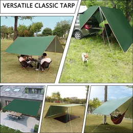 Çadırlar ve barınaklar 3x5m 3x4m tente su geçirmez çadır açık güneş barınağı kamp turistik muşamba gölgelik güneş gölge güneş plaj bahçesi 230210