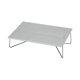 Camp Furniture Outdoor Table Foldable Portable Aluminum Alloy Ultralight Nature Hike Camping Barbecue MINI Table Camping Furniture 230210