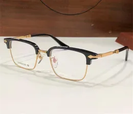 Nowy projekt mody kwadratowy tytanowe okulary optyczne Herme Retro Ogólny styl wszechstronny kształt z pudełkiem może zrobić soczewkę na receptę