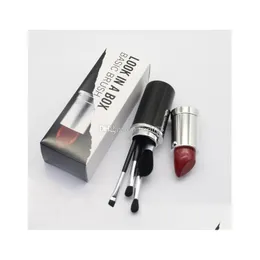Make-up-Pinsel M Brand Limited Look in einer Box 4-teiliges Basisset Big Lipstick Cosmetics Brush Kit Drop Delivery Health Beauty Tools Access Dhnnh