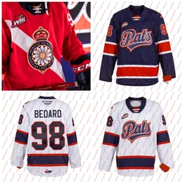 Hockey Jerseys Custom WHL Regina Pats Hockey Jersey Connor Bedard Zack Smith Carter Massier Cole Carrier Carter Chorney Sloan Stanick Colby Wotton Jakob Br