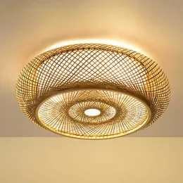 Lights Ceiling New Chinese Zen Dining Tea Living Room Study Bedroom Simple Modern Bamboo Antique Lamp 0209