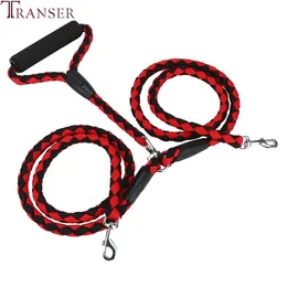 Transer Pet Dog Formies Nylon Double Leashes Strong Dog Guinze