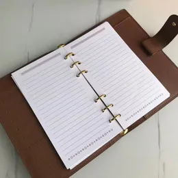 19cm*12,5 cm Agenda Notebook -korthållare Täck läderdagbok med lådan Dammväska och faktura Note Books Style Gold Ring