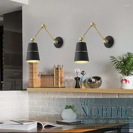 Lampy ścienne vintage nordyckie przedmioty dekoracyjne do domu zestawy do jadalni domowej rustykalne lampki lampy lampy LED LAMP Bed