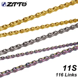 ZTTO 11 Speed Bicycle Chain With Missing Link Connecter 116 Links MTB Mountain Road 11S Bike Chains 11speed 22s 0210