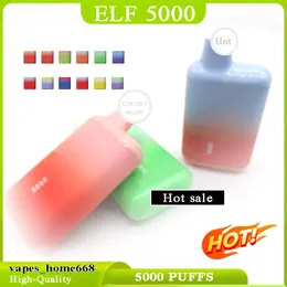 Elf 5000 Puff Orsosable E Cigarette Vape Pen Ultra 5000 12ml Предварительно заполненный патрон Устройство 650 мАч.