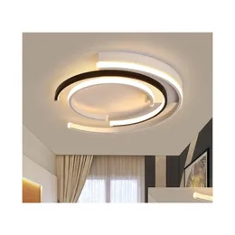 천장 조명 현대식 LED 램프 거실 침실 광선 드로 드로 폰드 현대식 등기구 Plafonnier CeilingAddlights 드롭 배달 DHKEP