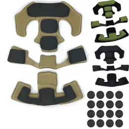 Skyddsutrustning Memory Foam Tactical Pad Replacement Airsoft Hjälm Pads Cushion Accessories Mat For Ach Mich Team Wendy Helmets 230210