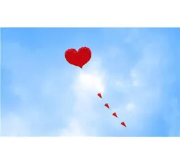 5m Aşk Kalp Yumuşak Uçurtma Naylon Kumaş Weifang Büyük Tekerlek Yürüyüşünde Yetişkinler İçin Açık Hava Oyuncakları I Y06162095078