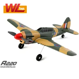 Electric/RC Aircraft WLtoys XK A220 4Ch6G/3D Modle Stunt Plane Six Axis Stability Remote Control Airplane Electric RC Aircraft Outdoor Toys For adult 230210