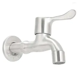 Bathroom Sink Faucets G1/2in Single Cold Faucet Water Tap Stainless Steel Washing Machine Basin Laundry