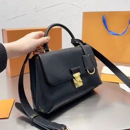 Plain Madeleine Crossbody Bag Women Flap Shoulder Bags Genuine Leather Removable Strap S-Lock Fashion Letters Gold Hardware Inside Zip Pocket Handbags Purse
