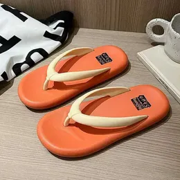 Slippers Candy Color Thong Slippers Women Platform Flip Flops Summer Shoune Foam Pillow Slides Наружные пляжные сандалии купание облако тапочка R230210