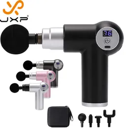 JXP LCD-Bildschirm Muskelmassagegerät Batterie Sport Psoas Elektrische Mini tragbare Pistole für Massagegerät Rückenpistole 0209