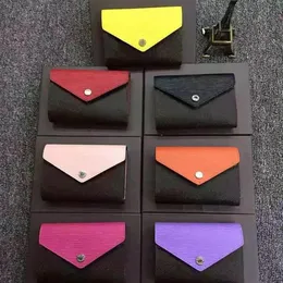 2018 المصمم الكامل محفظة الجلود المحفظة عملة متعددة الألوان محفظة محفظة متعددة الألوان سيدة حامل بطاقة Mini Zipper224r
