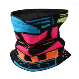 Berets Men Double-deck Polar Fleece Windproof Face Mask Fashion Autumn Winter Outdoor Sport Ski Bicycle Loop Scarf Male Warm Neck