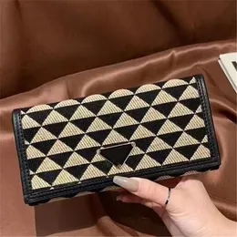 Portafoglio di design Borsa con pacchetto di carte di lusso Borsa con etichetta triangolare classica Borsa per banchetti Shopping Matrimonio Uomo Donna Pochette