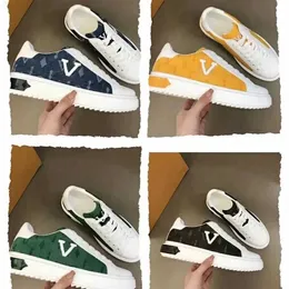 2023 Casual Shoes Designer Sneakers Leder Schnüre -up Fashion Lady Trainer Womens Outdoor mit Schachtel