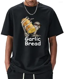 Męskie koszule czosnek chleb chlebowy Koszula graficzna vintage bawełna When ur Mom com hom n maek hte unisex letnie kobiety