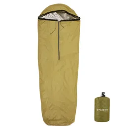 Sleeping Bags TOMSHOO Emergency Sleeping Bag Lightweight Waterproof Heat Reflective Thermal Sleeping Bag Survival Gear for Outdoor Adventure 230210