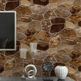 배경 화면 양각 돌 패턴 벽지 벽지 벽지 홈 장식 거실 카페 바 배경 현대