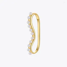 バックイヤリングenfashion pearls ear cuffs for nonpitced ears gold color women 2023ファッションジュエリーコルチキフレンズギフトe1284