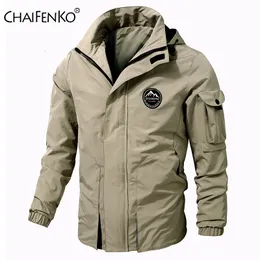 Męskie kurtki Outdoor Spring Autumn Haterproof Waterproof Casual Coat Tactics Military Plus M8xl 230210