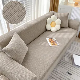 Tampas de cadeira Tapa de sofá de tecido de lã polar 1 2 3 4 lugares sofá de capa de capa grossa Sofacovers elas