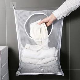 Depolama Kutuları Çok Fonksiyonlu Çamaşır Çantası Kirli Giysiler Sepet Duvar asılı Oyuncaklar Net Banyo Organizasyonu